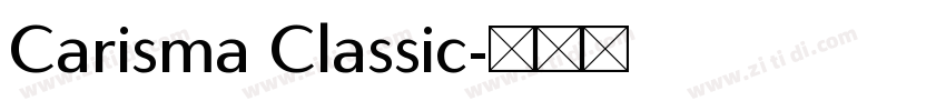 Carisma Classic字体转换